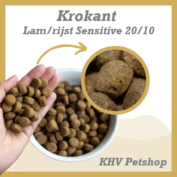 NatuurDog Lam & Rijst 20/10 Sensitive Krokant Zak 15kg