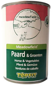Topfit Hond Delicatesse Paard en Groenten Blik 400gr