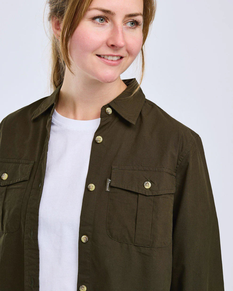 Pinewood® Safari Shirt met Lange Mouwen Dames 3128