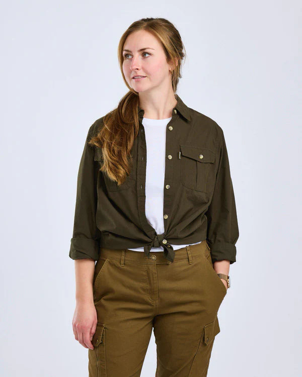 Pinewood® Safari Shirt met Lange Mouwen Dames 3128