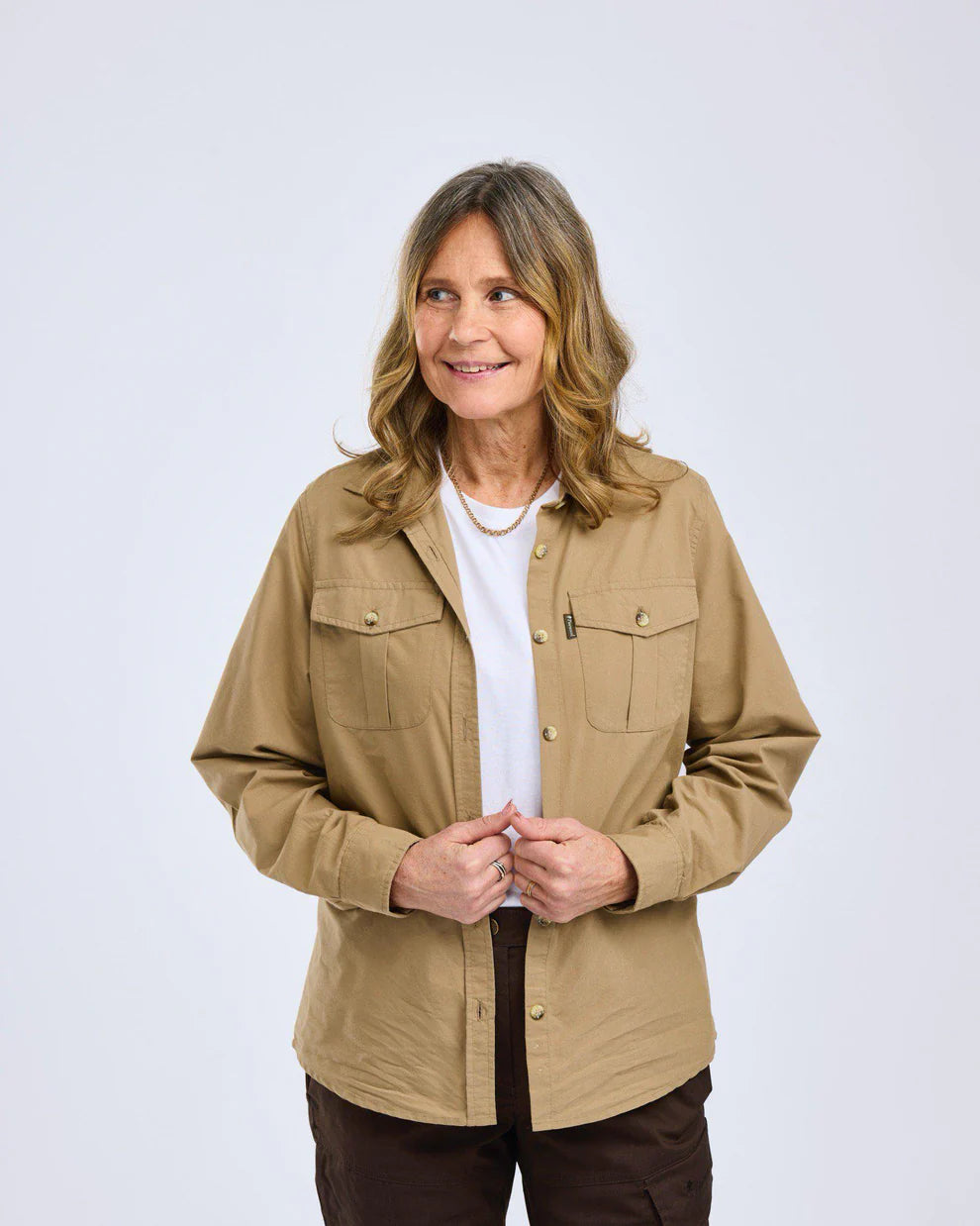 Pinewood® Safari Shirt met Lange Mouwen Dames 3128