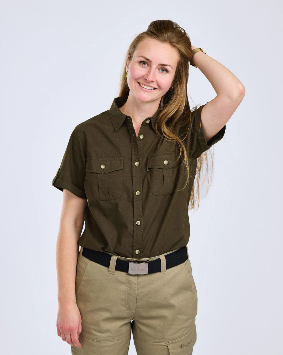 Pinewood® Safari Dames Shirt met korte mouwen 3130