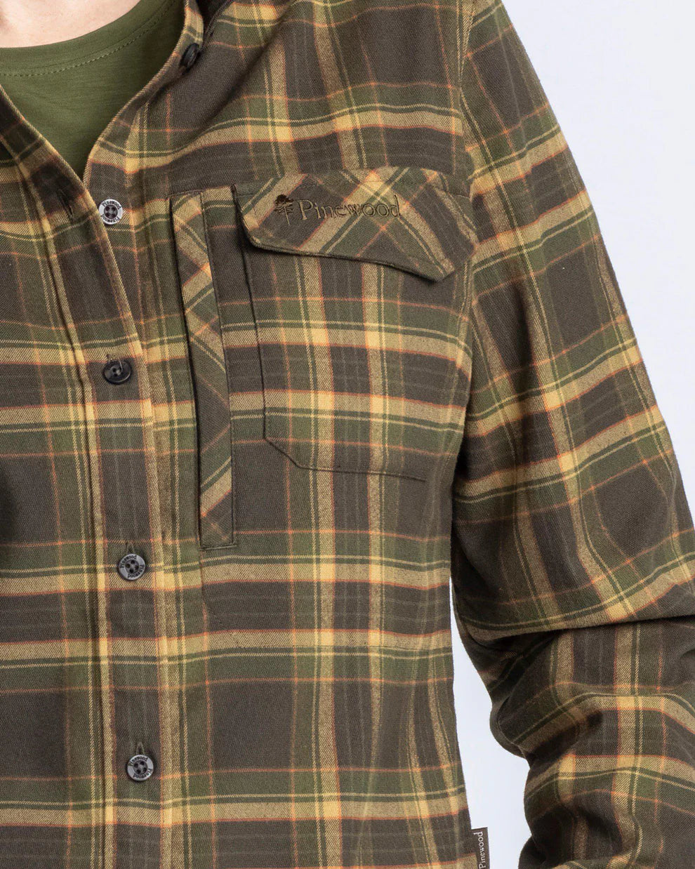 Abisko flanellen wandelshirt dames 3226