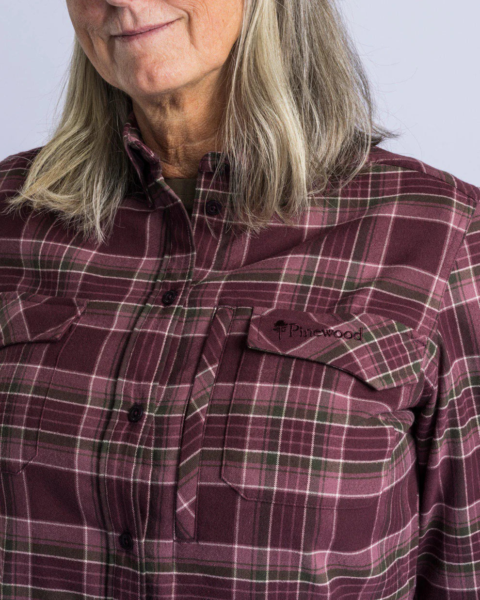 Abisko flanellen wandelshirt dames 3226