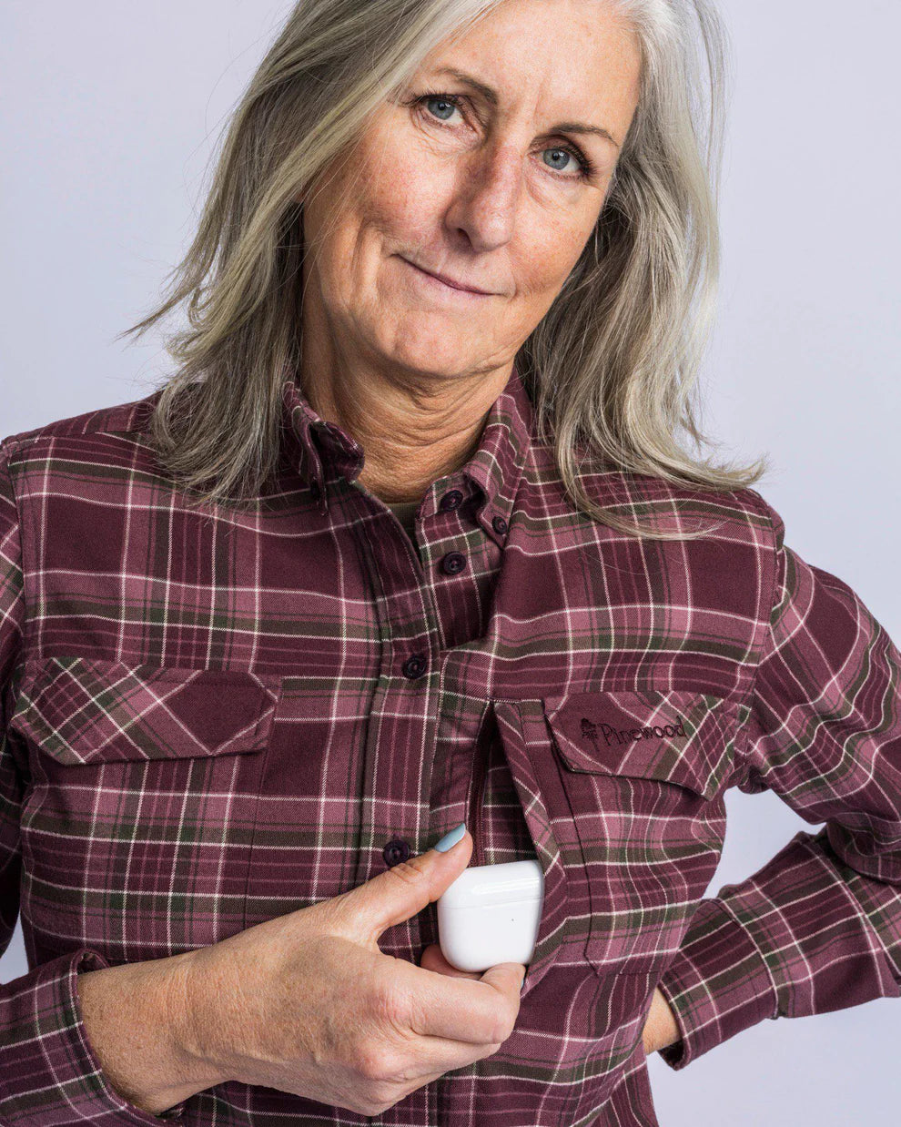 Abisko flanellen wandelshirt dames 3226