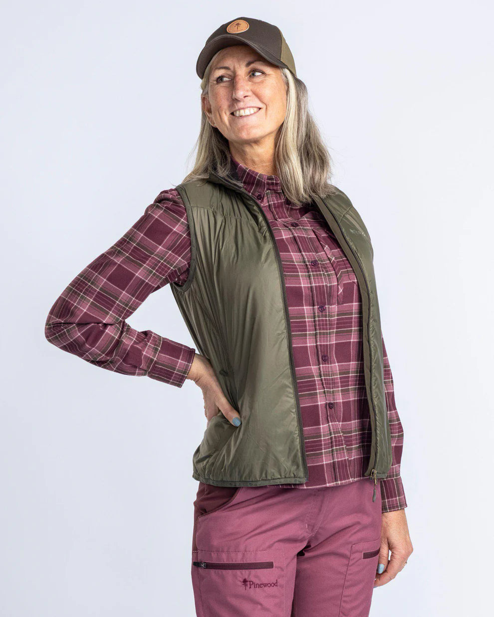 Abisko flanellen wandelshirt dames 3226