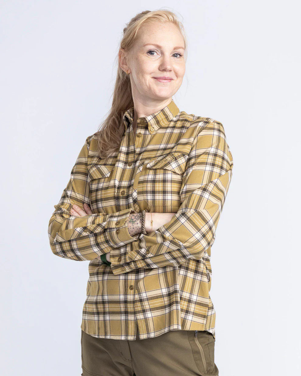 Abisko flanellen wandelshirt dames 3226