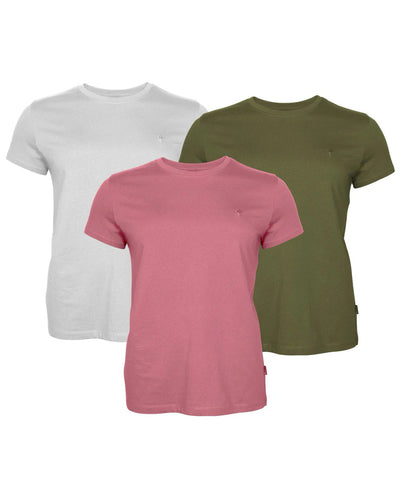 Pinewood® 3-Pack T-Shirt Dames 3447