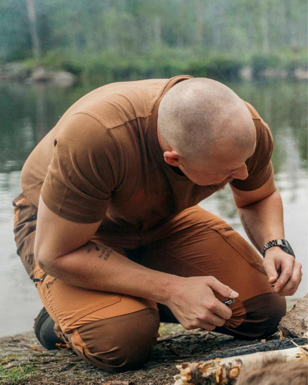 Pinewood® Outdoor Life T-shirt heren 5445