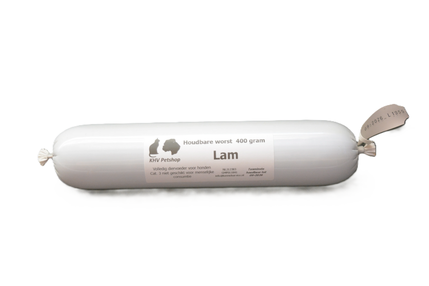 Houdbare gestoomde worst Lam 400 gram