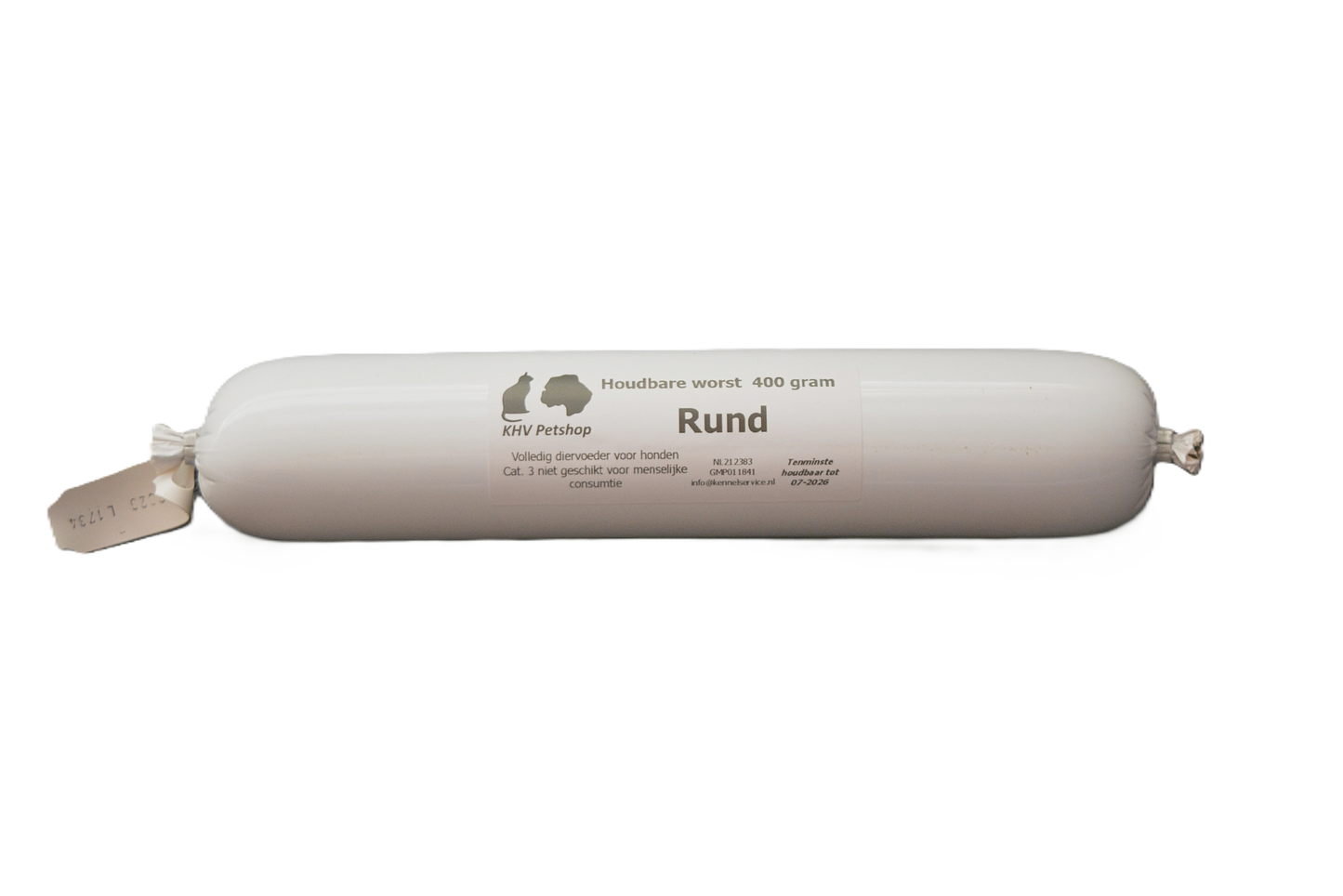 Houdbare gestoomde worst Rund 400 gram