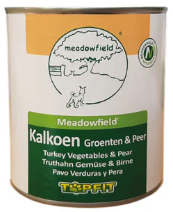 Topfit Hond Delicatesse Kalkoen, Groenten en Peer Blik 800gr