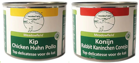 Topfit Kat Delicatesse mix van Kip en Konijn 24 Blikken à 200gr