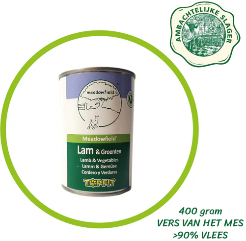 Topfit Hond Delicatesse Lam en Groenten 4 Blikken à 400gr